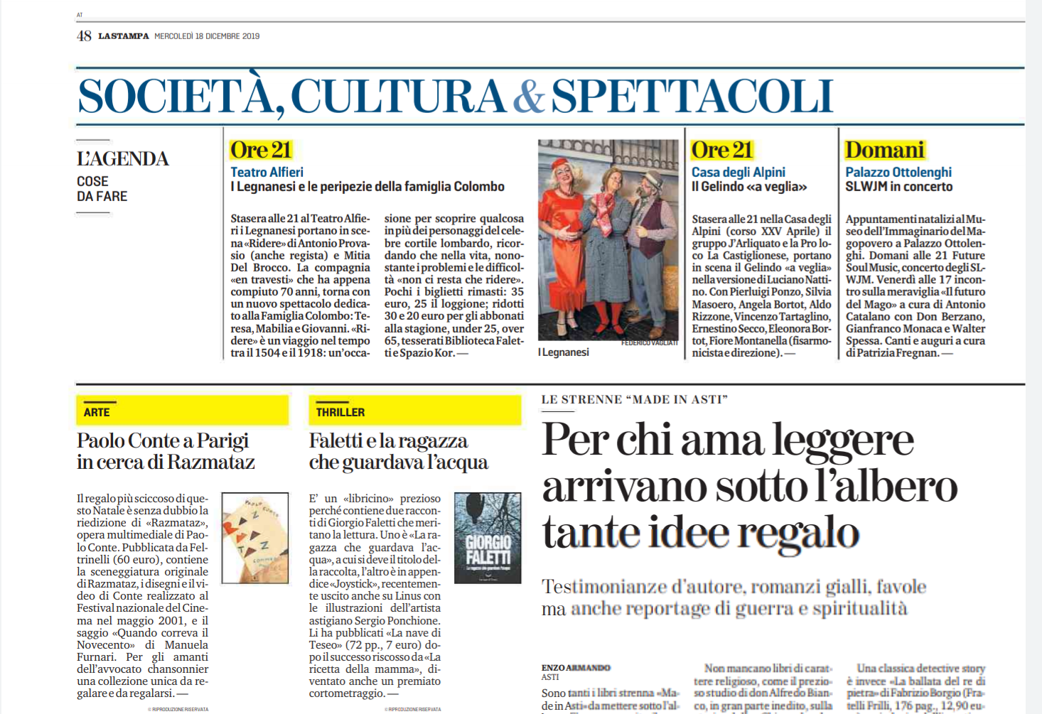 La Stampa Razmataz Paolo Conte Manuela Furnari La Stampa Razmataz Paolo Conte Manuela Furna