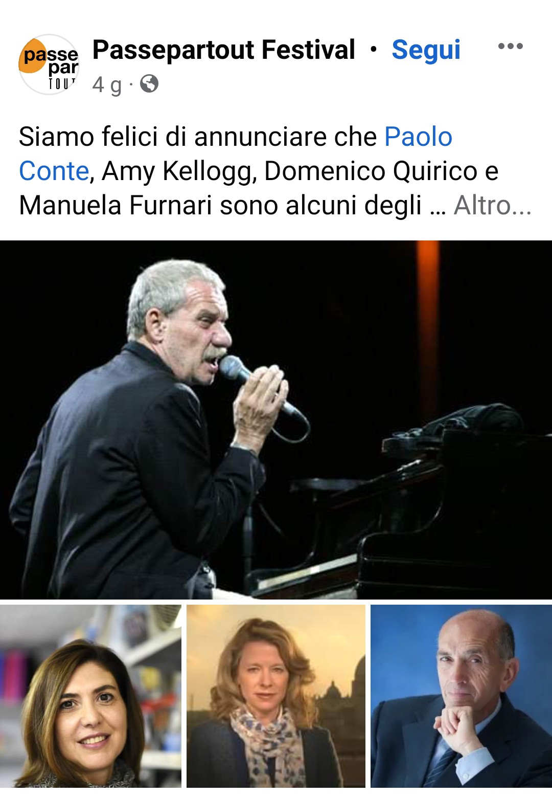 Passepartout Festival Paolo Conte Manuela Furnari Razmataz Passepartout Festival Paolo Conte Manuela Furnari Razmataz