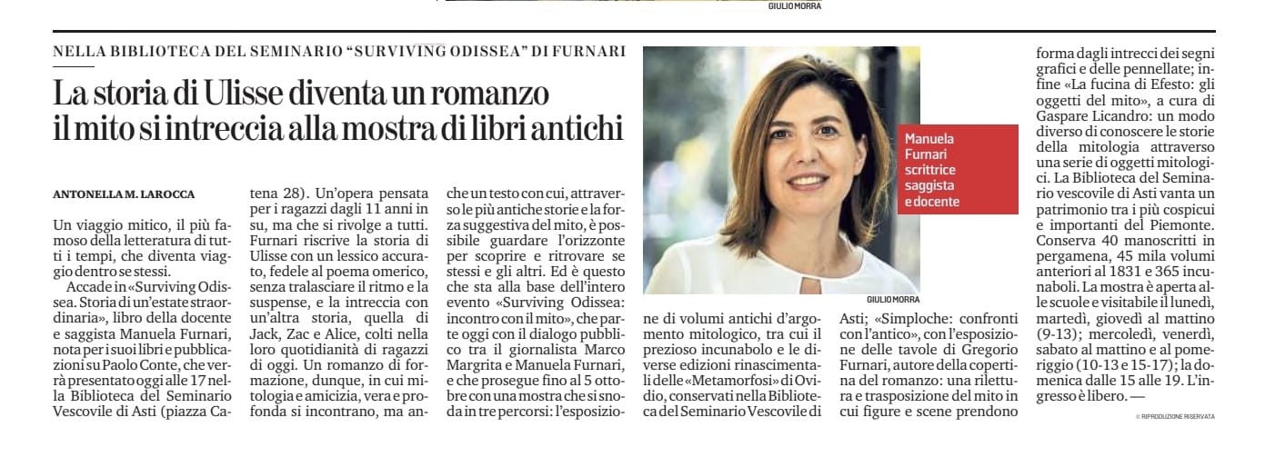 Manuela Furnari saggista scrittrice docente La Stampa Manuela Furnari saggista scrittrice docente La Stampa