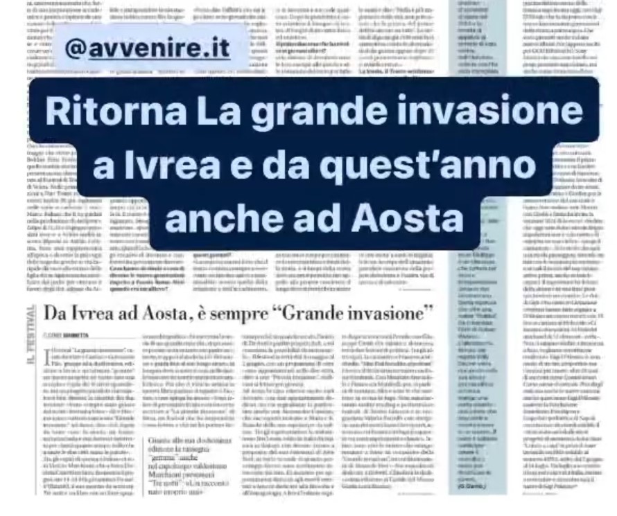 Avvenire La grande invasione